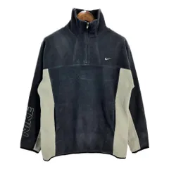 00年代 NIKE ナイキ ハーフジップ フリースジャケット スポーツ グレー (メンズ L) 中古 古着 S8539