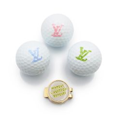 ルイ ヴィトン ゴルフボールキット マーカー ウレタン スチール ホワイト ゴールド 白 GI1064 箱付 LOUIS VUITTON（未使用　展示品）