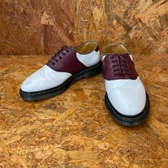 Dr. Martens サドルシューズ ホワイト×バーガンディ - メルカリ