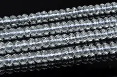 水晶ボタンカット 3x6mm １連（38cm） パワーストーン 天然石 _R5519-6