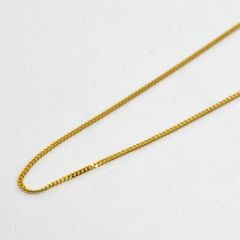 52cm K18 ベネチアチェーン ネックレス イエローゴールド 男女兼用 