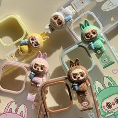 スマホケース　ラブブLabubu　透明　iPhone対応　アイフォンケース　iPhone16pro/16promax/15/14/13　可愛いケース　海外限定　新品未使用　5カラー選択可能