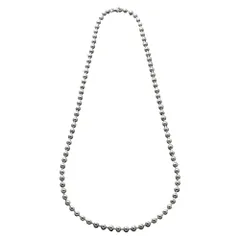 【シルバー × ワンサイズ】[Cream dot. クリームドット公式] ネックレス レディースステンレス製 金属アレルギー つけっぱなし サージカルステンレス ショート ミディアム ボールチェーン 大人 シンプルのサムネイル