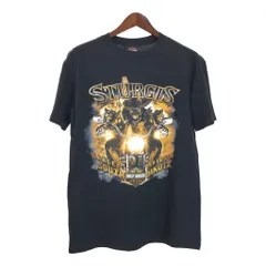 HARLEY DAVIDSON ハーレーダビッドソン 半袖Ｔシャツ モーターサイクル ブラック(メンズ L)中古 古着 U2688