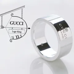 GUCCI グッチ ロゴ リング 925 11.5号 - c.2000s