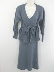 ◇ ◎ fifth フィフス ワンピース カーディガン ニット アンサンブル ブルー レディース P  【中古】 【1209210006256】