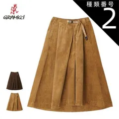 種類2：D.BROWN/M グラミチ スカート GRAMICCI [ G2FW-SK008 ] CORDUROY TALECUT SKIRT コーデュロイテイルカットスカート レディース [220930] 