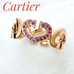 よりゆ様専用ページ）美品🌟Cartier Cハート ピンクサファイア ピンクゴールド 49 約9号 U