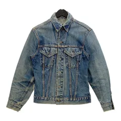 LEVI.S 70505 60s-70s 3rd 4th ボタン裏524 デニムジャケット 赤タブ欠損 小パッチ Gジャン メンズ インディゴ リーバイス DM14411■