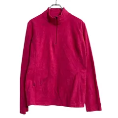 Champion フリースジャケット レディース L ピンク チャンピオン ハーフジップ 古着卸 アメリカ仕入 a611-8528のサムネイル