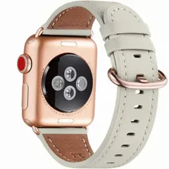 アップルウォッチ バンド apple watch バンド 40mm 41mm 38mm（アイボリーホワイト/ローズゴールドバックル）