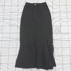 ◇ Θ モーメントプラス シンプル系 ロング マーメイドスカ―ト スカート サイズS ブラック系 レディース E  【1508200024202】