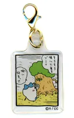 【中古】キーホルダー ハチワレ＆木 「ちいかわ なんか小さくてかわいいやつ パラレルワールド!? トレーディングアクリルチャーム」