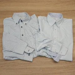 ◇ 《 ORIHICA オリヒカ まとめ売り２点セット Lサイズ シンプル 胸ポケット フォーマル 柄物 ワイシャツ メンズ 》 E  【1306140004786】