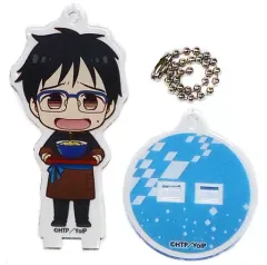 【中古】キーホルダー・マスコット(キャラクター) 勝生勇利 「ユーリ!!! on ICE×animatecafe トレーディングアクリルスタンドキーホルダー ギャルソンスタイルver.」