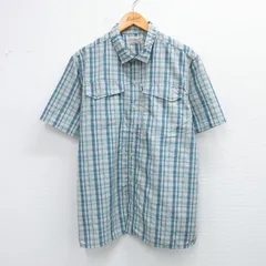 XL/古着 エルエルビーン LLBEAN 半袖 シャツ メンズ 00s 水色他 チェック 25aug19 中古 トップス