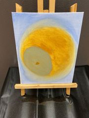 絵画　梨の隕石　油絵