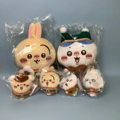 【未使用】ちいかわ　ハチワレ　モモンガ　くりまんじゅう　エニマイくじ　6体セット