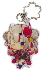 【中古】キーホルダー 百鬼あやめ(ウインク) 「バーチャルYouTuber ホロライブ 百鬼あやめ 誕生日記念2022 ランダムアクリルキーホルダー」