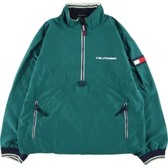 古着 90年代 トミーヒルフィガー TOMMY HILFIGER ハーフジップ ナイロンプルオーバー メンズXL ヴィンテージ/eaa368735