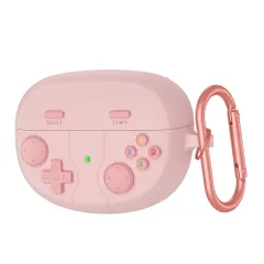 【数量限定】For Bose Ultra Open Earbuds ケース 保護カバー 【SHANCHI】用 ケース シリコン収納ケース 便利 カラビナ付 旅行 軽量 保護カバー キズ防止 防塵 防震 （ピンク）