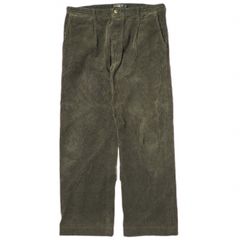 RRL ダブルアールエル 1 PREATED CORDUROY TROUSER PANTS 1プリーツコーデュロイトラウザーパンツ 782758332001 36 Dark Brown Double RL ボタンフライ ボトムス g21891