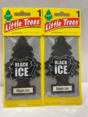 リトルツリー エアーフレッシュナー Black Ice（ブラックアイス）　2個