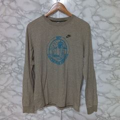 ナイキ　NIKE　長袖Tシャツ　メンズ　【М】　グレー　灰色　薄手　内ポケットあり　綿100%　コットン100%   春　秋　スポーツ　おしゃれ　運動　カジュアル