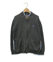 バーバリーブラックレーベル 長袖ジップアップニット レディース SIZE 2 (M) BURBERRY BLACK LABEL