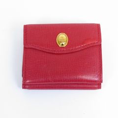 保存袋付】HERMES エルメス コインケース 小銭入れ スクエア レザー 赤