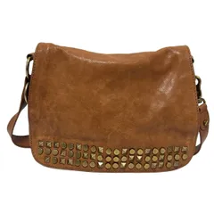 TORY BURCH(トリーバーチ) ショルダーバッグ - ブラウン スタッズ レザー