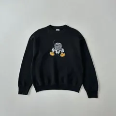 90s USA製 ミッキー　スウェット　Disney mickey sweat shirt vintage black Msize　R2112