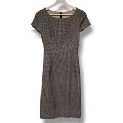 タグ付き 未使用品 SYBILLA シビラ ドットワンピース Mサイズ ブラック×ホワイト ドット 水玉 みずたま ウール100％ 膝丈 半袖 日本製 NO GBEAG-34390 ドレッシー レディース 秋 ゴーゴー古着マルイ草加店668