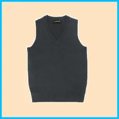 【在庫セール】無地 通学用 Vネック ゆったり ニート 制服 学生 女子 スクールベスト [Blostirno]