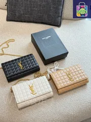 【美品】サンローラン 長財布 フラップ ピンク Vステッチ キャビアスキン 美品✨ イヴサンローラン 長財布 キャビアスキン Vステッチ YSL