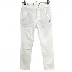 【美品】マスターバニー パンツ 白 裏微起毛 ストレッチ レディース 0(S) ゴルフウェア MASTER BUNNY EDITION