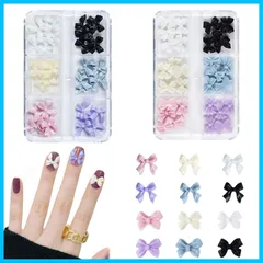 レジン用 カラフル ジェルネイル 蝶結び パーツ DIY 可愛い ジュエリーパー