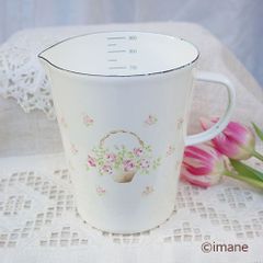 【最終価格】imane イマン　ローズバスケット　パーコレーター イマン ローズバスケット 陶器、ホーロー － フレンチカントリー