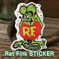 ラットフィンク ミニ ステッカー ◆ Rat Fink 緑色のネズミ 小さいサイズ シール ST41