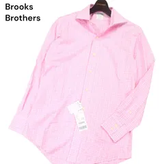 【新品】 Brooks Brothers ブルックスブラザーズ MILANO スーピマコットン★ 長袖 チェック シャツ Sz.14 1/2-31　メンズ