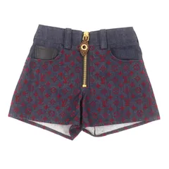 ルイヴィトン　ショートパンツ#34 LOUIS VUITTON】ルイヴィトン『1AFYWX LVサークルタブデニムミニ