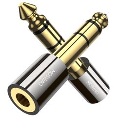 【数量限定】6.35mm 3.5mm 変換アダプタ 3.5mm 変換プラグ 変換 イヤホンジャック変換プラグ 変換イヤホンジャック ヘッドホン端子 ステレオ標準プラグ(オス) ヘッドホン/アンプ/電子ピアノ/イヤホン/ミキサー/プレーヤーなどに対応 ステレオミ