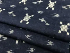 平和屋着物▽紬　単衣　琉球絣文様　AAAS9356oa