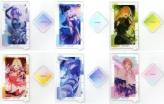 【中古】アクリルスタンド・アクリルパネル 全6種セット スタンド付きアートアクリルプレートvol.3 「学園アイドルマスター」