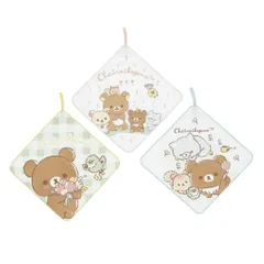 【特価商品】コグマのお友達 キャラクター リラックマ 入園入学グッズ 入園入学準備 3枚組 保育園 幼稚園 ループタオル 小学校 女の子 丸眞 6425001600のサムネイル