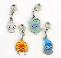 【中古】キーホルダー・マスコット(キャラクター) 351.ポワルン(通常＆太陽のすがた＆雨水のすがた＆雪雲のすがた) 全国ずかんメタルチャーム(4個セット)  「ポケットモンスター」 ポケモンセンター限定