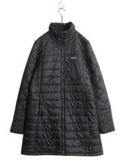 【お得なクーポン配布中!】 パタゴニア ラダリー パーカー レディース M 古着 18年製 中綿 ナイロン キルティング ジャケット フルジップ ジャンパー ロング コート 黒