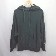 ◇ ⊇ Champion チャンピオン カジュアル 長袖 オーバーサイズフーディーパーカー サイズM ブラック系 メンズ E  【1507160031299】