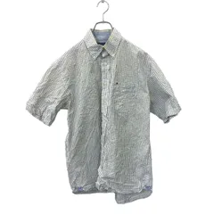 TOMMY HILFIGER 半袖シャツ チェックシャツ S サイズ トミーヒルフィガー ホワイト系 古着卸 アメリカ仕入 t2406-3564