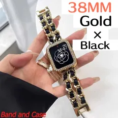 apple watch バンド 38mm カバー  キラキラ チェーン g